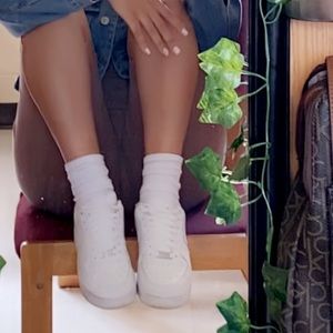 Air force 1 fairly new worn twice, size 7.5 women